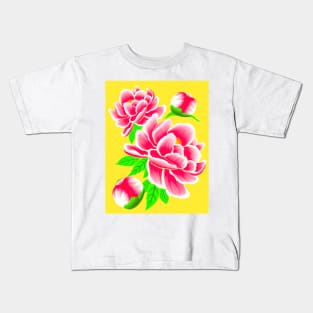 Glamorous Peony Kids T-Shirt